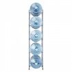 5 Tiers Water Jug Holder Single Row Water Bottle Rack for 5 Bottles Silver