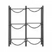 3 Tiers Water Jug Holder Double Row Water Bottle Rack for 6 Bottles Black
