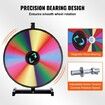 18 inch Spinning Prize Wheel 14 Slots Tabletop Spinner Heavy Duty Roulette Wheel with a Dry Erase and 2 Markers Win Fortune Spin Games