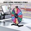 18 inch Spinning Prize Wheel 14 Slots Tabletop Spinner Heavy Duty Roulette Wheel with a Dry Erase and 2 Markers Win Fortune Spin Games