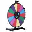 18 inch Spinning Prize Wheel 14 Slots Tabletop Spinner Heavy Duty Roulette Wheel with a Dry Erase and 2 Markers Win Fortune Spin Games