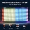 Programmable LED Sign P5 Full Color LED Scrolling Panel DIY Custom Text Animation Pattern Display Board Bluetooth APP Control Message Shop Sign