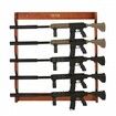 Gun Rack Wood Gun Rack Wall Mount Gun Display Rack holds 5 Rifles Shotguns 132 lb Heavy Duty Wall Storage Display Rifle Rack with Soft Padding