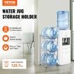 3 Tiers Water Jug Holder Single Row Water Bottle Rack for 3 Bottles Silver