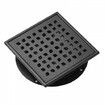 406mm Linear Shower Drain with Square Pattern GrateBrushed 304 Stainless Steel Rectangle Shower Floor Drain Sleek Linear Drain with Hair Strainer Matte