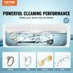 Jewelry Cleaner Ultrasonic Machine Ultrasonic Cleaner Machine 16oz (470ml) with 4 Timer Modes Portable ultrasonic jewelry cleaner with Cleaning Basket