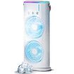 Air Misting Fan Portable USB Powered Rechargeable Summer Cool Fan Evaporative 180 rotation 90 oscillation 3 Spray Air Cooler  Outdoor Camping Blow Air