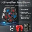 Music Boxing Machine, Electronic Boxing Machine Wall Mounted Music Smart Boxing Target with Boxing Gloves Smart Boxing Game for Kids