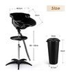 Large Barber Salon Basin Portable Shampoo Hairdressing Hair Wash Bowl Furniture Mobile High Gloss Furniture with Storage Shelf