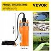 Solar Powered Submersible Pump 24V DC Deep Water Well Pump Submersible Water Pump with 3 m 10 ft Cable for Farm Ranch Household