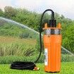 Solar Powered Submersible Pump 24V DC Deep Water Well Pump Submersible Water Pump with 3 m 10 ft Cable for Farm Ranch Household