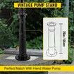 Antique Hand Water Pump Stand Pitcher Pump Stand for Yard Garden Black