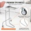 Stainless Steel Lab Cart with Single Tray & 2 Silent Wheels for Lab Clinic