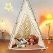 Kids Play Tent Teepee Tent for Kids 1-5 Years Old Foldable Toddler Tent with Mat and Carrying Bag Tent for Kids with Windows for Indoor and Outdoor