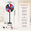 24 inch Spinning Prize Wheel 14 Slots Spinning Wheel Roulette Wheel with a Dry Erase and 2 Markers Tabletop or Floor Standing Win Fortune Spin Games