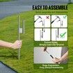 Burger Restaurant Advertising Feather Flag Kit Swooper Flag Poles 16.3 FT