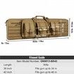 Rifle Bag 42 inch Tactical Double Long Gun Bag for 2 Rifles & 2 Pistols