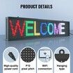 Programmable LED Sign P10 Full Color LED Scrolling Panel DIY Custom Text Animation Pattern Display Board WIFI USB Control Message Shop Sign for Advertising