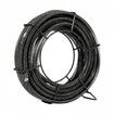 Drain Cleaning Cable 66 FT x 5/8 Inch Professional Sectional Drain Cleaner Cable with 7 Cutters for 0.8" to 3.9" Pipes Hollow Core Sewer Drain Auger Cable