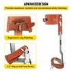 Tree Climbing Spikes 1 Pair Stainless Steel Pole Climbing Spurs w/ Adjustable Straps & Cow Leather Padding Arborist Equipment for Climbers Logging Hunting
