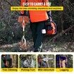 Tree Climbing Spikes 1 Pair Stainless Steel Pole Climbing Spurs w/ Adjustable Straps & Cow Leather Padding Arborist Equipment for Climbers Logging Hunting