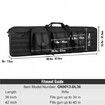 Rifle Bag 36 inch Tactical Double Long Gun Bag for 2 Rifles & 2 Pistols