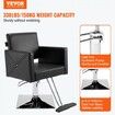 Salon Chair Barber Chair for Hair Stylist Styling Chair with Heavy Duty Hydraulic Pump 360° Swivel Hair Salon Chair with Footrest for Beauty Spa Shampoo Max Load Weight 330 lbs Black