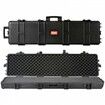 Rifle Case Rifle Hard Case with 3 Layers Fully-protective Foams 50 inch lockable Hard Gun Case with Wheels IP67 Waterproof & Crushproof for Two Rifles or Shotguns Airsoft Gun