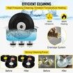 Ultrasonic Vinyl Record Cleaner 6L 40kHz Vinyl Ultrasonic Cleaning Machine Knob Control Record Ultrasonic Cleaner 8 Records Vinyl Sonic Cleaner Stainless Steel Tank w/ Mechanical Heater & Timer