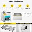 Ultrasonic Vinyl Record Cleaner 6L 40kHz Vinyl Ultrasonic Cleaning Machine Knob Control Record Ultrasonic Cleaner 8 Records Vinyl Sonic Cleaner Stainless Steel Tank w/ Mechanical Heater & Timer