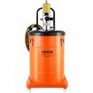 Grease Pump 40L 10.5 Gallon Capacity Air Operated Grease Pump with 3.88 m High Pressure Hose and Grease Gun Pneumatic Grease Bucket Pump with Wheels Portable Lubrication Grease Pump 50:1 Pressure Ratio