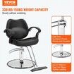 Salon Chair Barber Chair for Hair Stylist Styling Chair with Heavy Duty Hydraulic Pump 360° Swivel Hair Salon Chair with Footrest for Beauty Spa Shampoo Max Load Weight 330 lbs Black