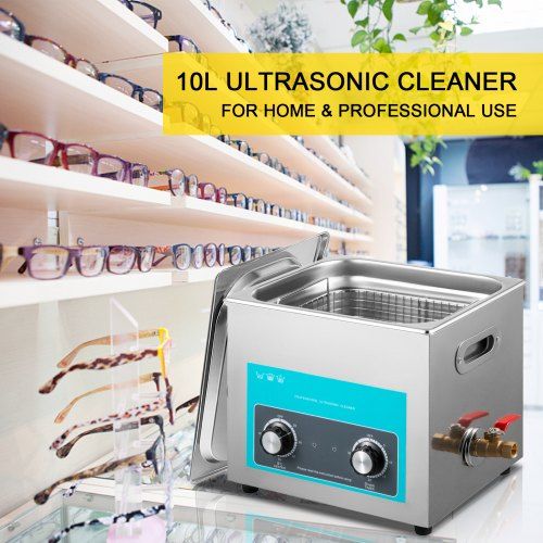 Ultrasonic Jewelry Cleaner with Heater Timer for Cleaning Eyeglass Rings Dentures Music Instruments