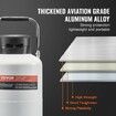 Liquid Nitrogen Tank 3 L Aluminum Alloy LN2 Container Dewar 6 Canisters
