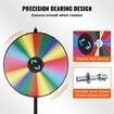 36 inch Spinning Prize Wheel 18 Slots Spinning Wheel Roulette Wheel with a Dry Erase and 2 Markers Tabletop or Floor Standing Win Fortune Spin Games