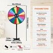 36 inch Spinning Prize Wheel 18 Slots Spinning Wheel Roulette Wheel with a Dry Erase and 2 Markers Tabletop or Floor Standing Win Fortune Spin Games