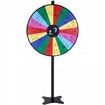 36 inch Spinning Prize Wheel 18 Slots Spinning Wheel Roulette Wheel with a Dry Erase and 2 Markers Tabletop or Floor Standing Win Fortune Spin Games