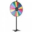 36 inch Spinning Prize Wheel 18 Slots Spinning Wheel Roulette Wheel with a Dry Erase and 2 Markers Tabletop or Floor Standing Win Fortune Spin Games