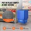 Shopping Basket Set of 12 24L Durable Plastic Grocery Basket with Handle and Stand 425 x 295 x 225 mm Portable Shop Basket Bulk Used