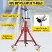 Pipe Stand Pipe Jack Stands with Casters Adjustable Height 28-52 Inch V Head Pipe Stand 882 LB Folding Portable Pipe Stands 1/8 to 12 Inch Pipe