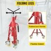 Pipe Stand Pipe Jack Stands with Casters Adjustable Height 28-52 Inch V Head Pipe Stand 882 LB Folding Portable Pipe Stands 1/8 to 12 Inch Pipe