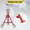 Pipe Stand Pipe Jack Stands with Casters Adjustable Height 28-52 Inch V Head Pipe Stand 882 LB Folding Portable Pipe Stands 1/8 to 12 Inch Pipe