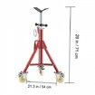 Pipe Stand Pipe Jack Stands with Casters Adjustable Height 28-52 Inch V Head Pipe Stand 882 LB Folding Portable Pipe Stands 1/8 to 12 Inch Pipe