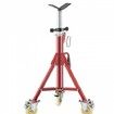 Pipe Stand Pipe Jack Stands with Casters Adjustable Height 28-52 Inch V Head Pipe Stand 882 LB Folding Portable Pipe Stands 1/8 to 12 Inch Pipe