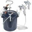 Spray Paint Pressure Pot Tank 10L/2.5gal Air Paint Pressure Pot 1.5mm+4mm Two Nozzles Two Spray Paint Guns for Industry Home Decor Architecture