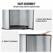 Portable Tradeshow Podium Table 900 x 490 x 940 mm Display Exhibition Counter Stand Booth Fair with Wall Foldable Promotion Retail Bar Table Pop Up