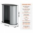 Portable Tradeshow Podium Table 900 x 490 x 940 mm Display Exhibition Counter Stand Booth Fair with Wall Foldable Promotion Retail Bar Table Pop Up