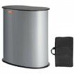 Portable Tradeshow Podium Table 900 x 490 x 940 mm Display Exhibition Counter Stand Booth Fair with Wall Foldable Promotion Retail Bar Table Pop Up