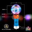 Spinning Light Up Wand for Kids Age 3 to 8, Light Up Spinner Toy, Spinning Globe Toy, Special Needs Sensory Toys for Children