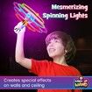 Spinning Light Up Wand for Kids Age 3 to 8, Light Up Spinner Toy, Spinning Globe Toy, Special Needs Sensory Toys for Children